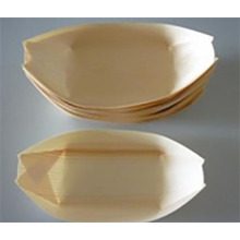 Wooden Platter Leaf Boat für Sushi